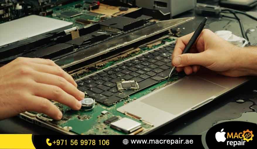 macbook air water damage repair in dubai