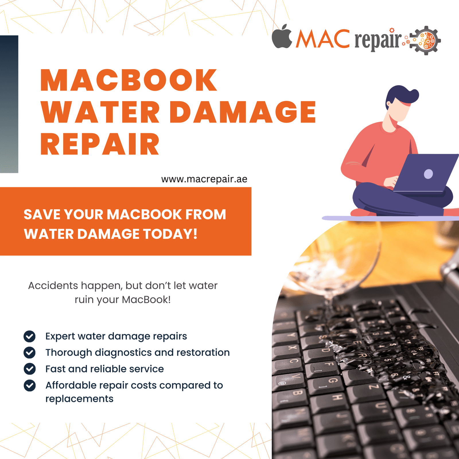 Gallery Detail: Macbook M4 Water Damaged Repair