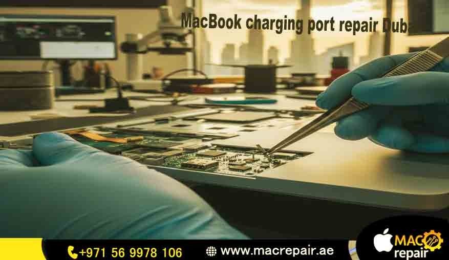 MacBook charging port repair Dubai