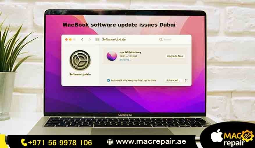 MacBook software update issues Dubai